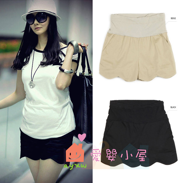 1 summer maternity clothing maternity shorts fashion wave shorts belly pants xyc065