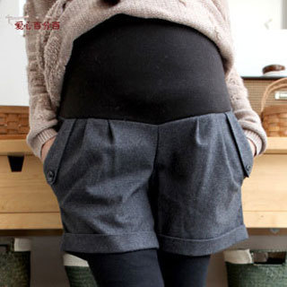100% k123 love maternity clothing maternity shorts double layer thickening maternity shorts