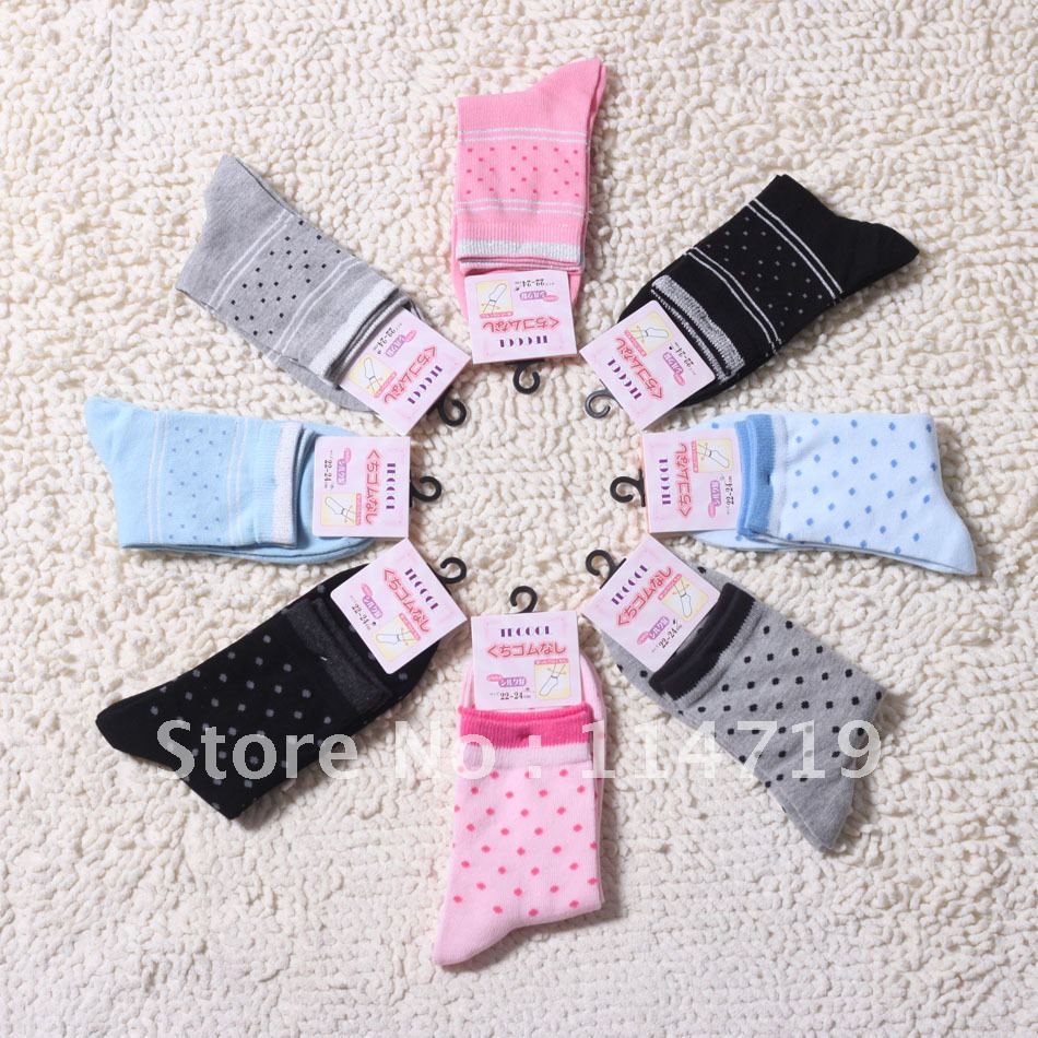 10pairs/lot wholesale Dot female women's sports socks 100% cotton combed shorts socks slippers 8 color for choose FREE SHIPPING