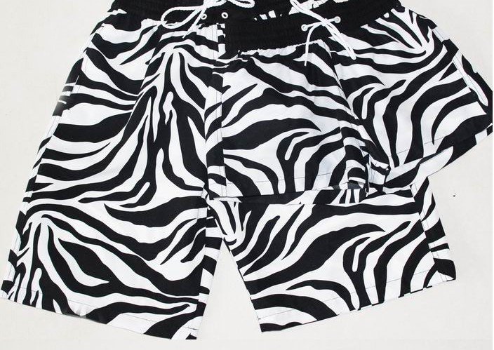 2012  new arrival Cotton zebra print beach pants lovers beach pants board short beach pants