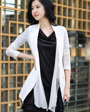 2012 NEW arrival OL's waist collect slim fit suit,Korean sweet style chiffon adorn coat,free shipping,139