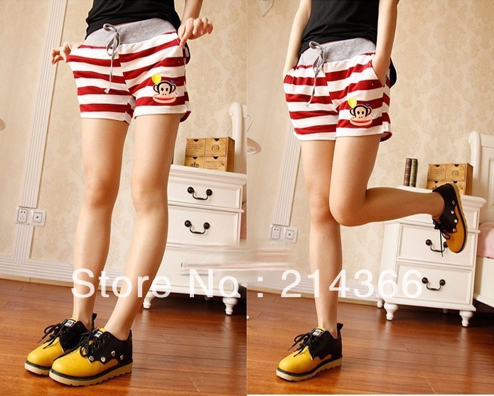 2013 Free shipping(1 pcs/lot)  summer colorful fashion cute shorts pants for female