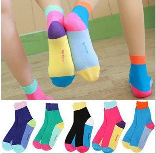 2013 Free Shipping Wholesales South Korea  10Pairs/Lot Stockings Cute Socks Fruit Fight Color Socks Women's Stockings  FC12119