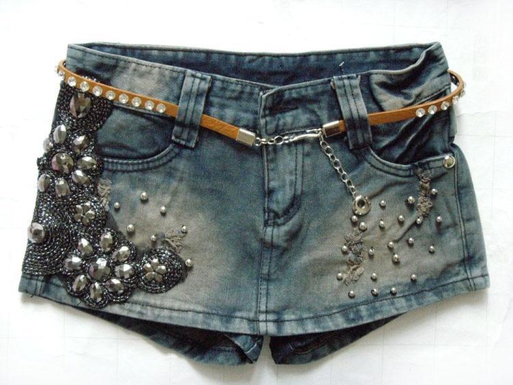 2013 New LowWaist Casual Lady Shorts Demin Jeans Washed Holes Woman Fashion Jeans yf13010502