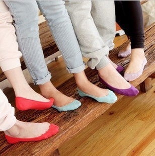 2013 new style Cotton candy color women's socks invisible socks ankle socks free shipping