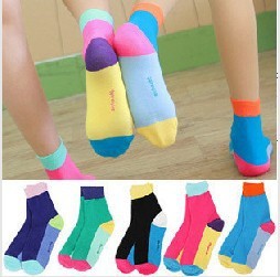 2013  S012 korea style  women colorful  cotton socks high quality  wholesale price free shipping