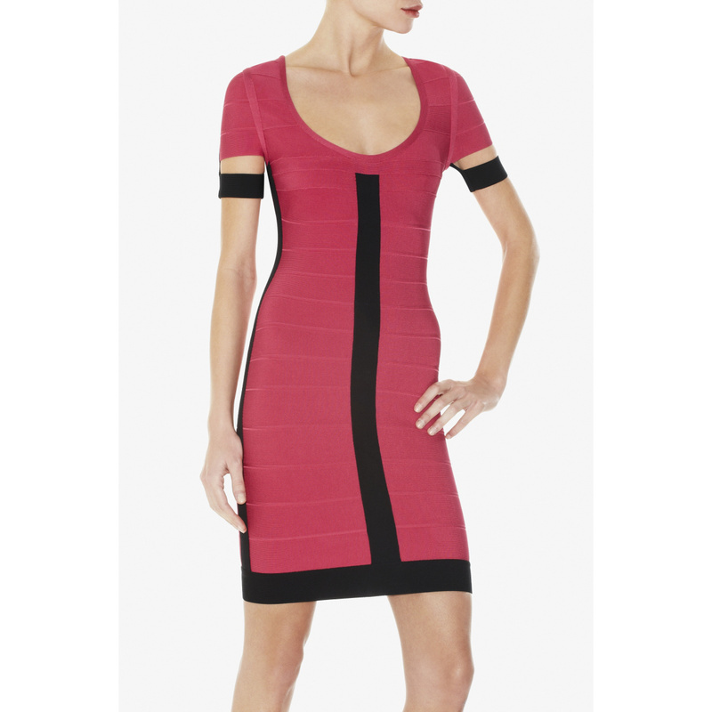 2013 The new wipes bosom red bandage evening dress Free shipping HL074