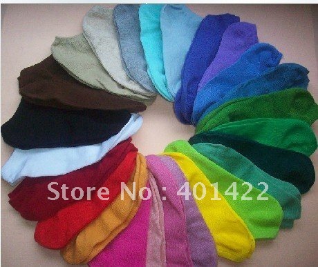 50pairs/lot Kerean candy socks Boat socks floor socks (multi-color random fat),foot cover best selling