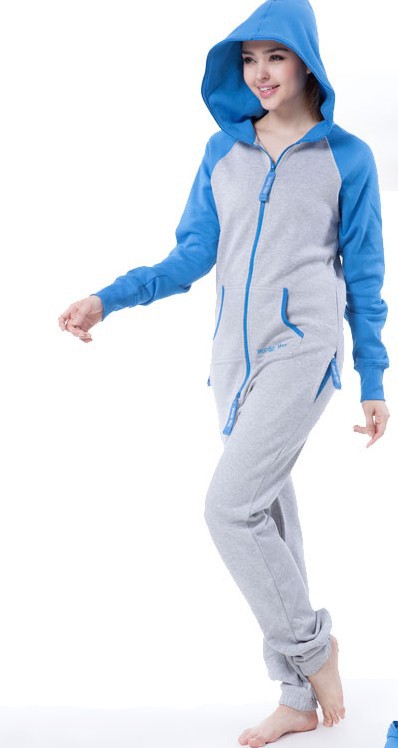 Adult Fleece Hoodies /  British Style Unisex Jumpsuit  / Oversize / patchwork + Fedex Free Shipping  E300-61