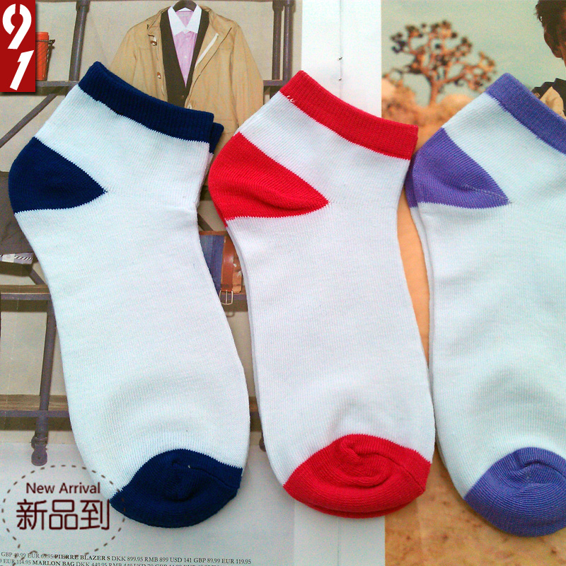 Autumn and winter small fresh slippers all-match white casual sock shallow mouth female socks for women and man