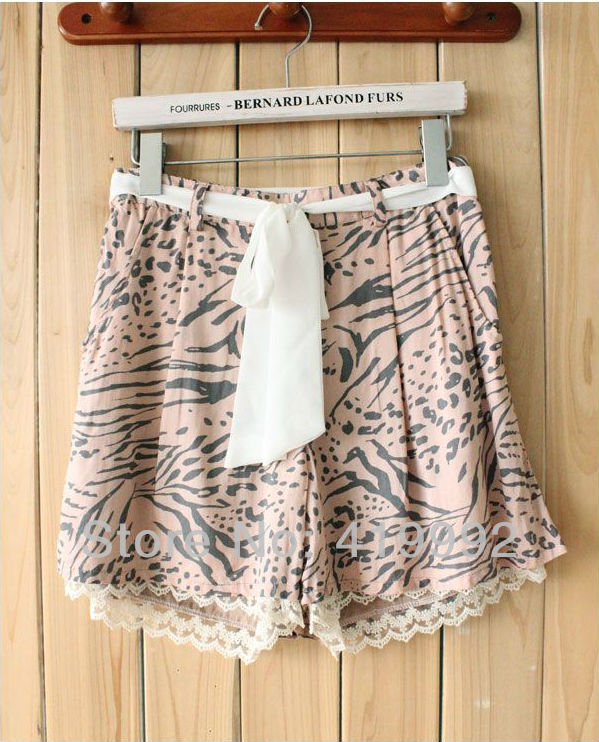 Butterfly waistband  Leopard  Lace Culottes
