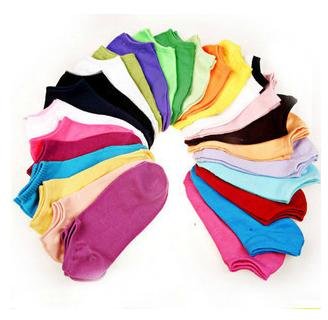 [CPA Free Shipping] Wholesale Coloful Cotton Unisex Casual Short Socks / Fashion No Show 50pcs/lot  (SE-05)