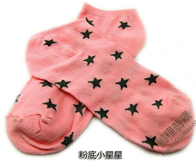 Cute candy socks Ankle socks for lady mixed color Star bowknot rabbit design Free shipping