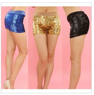 DS costume sexy stunning sequined shorts 4pcs/lot Free shipping
