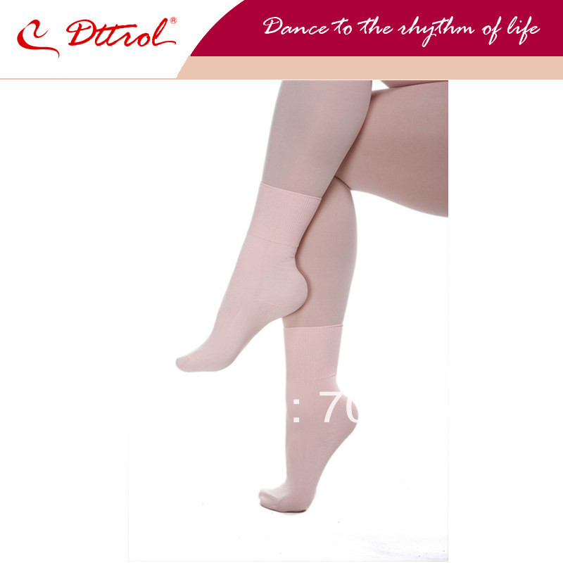 Dttrol Nylon pink ballet dance Socks (D004826)
