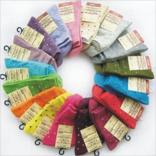Female  lady cotton sock   21colors  cheap   light /soft   moisture pick-uip  Comfortable to wear