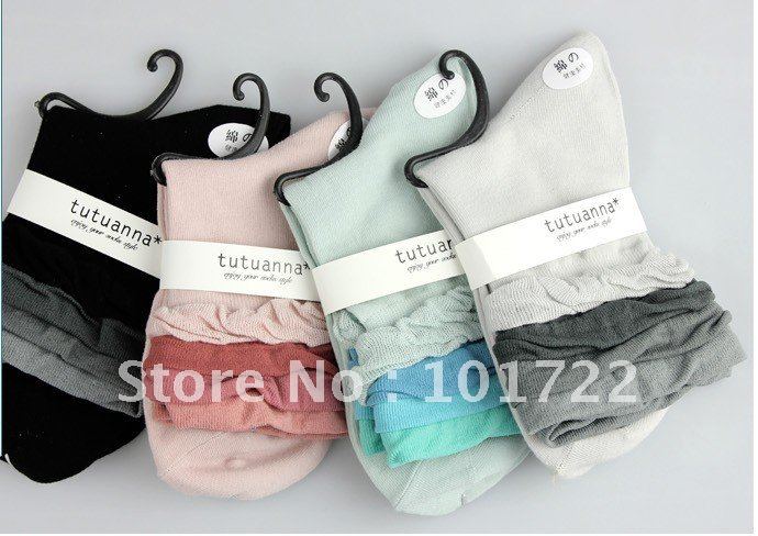 FREE SHIPMENT,Fashion lady's antumn and winter warm short socks,cotton socks,knee-high thickness sock,candy color,free size