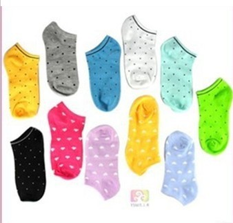 Free Shipping 10pairs kitty Candy Colors 100% Cotton Womens Fashion Low Cut Ankle Crew Slipper Socks,ladies socks 5styles