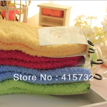 Free Shipping 10Pairs/Lot Winter Warm Socks For Women High Quality Towel Warm Fuzzy Socks Candy Color Thick Floor Thermal Socks