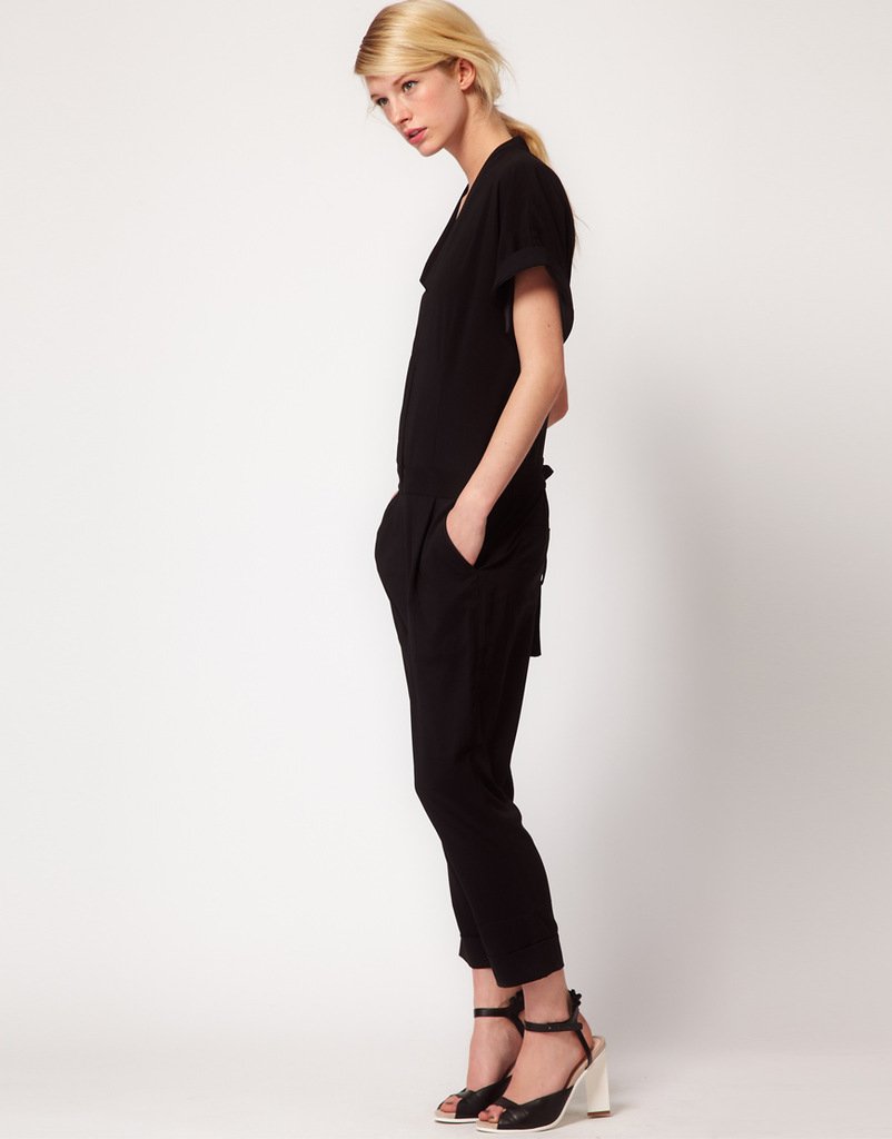 free shipping  !   2012 black  Jumpsuits   new style black