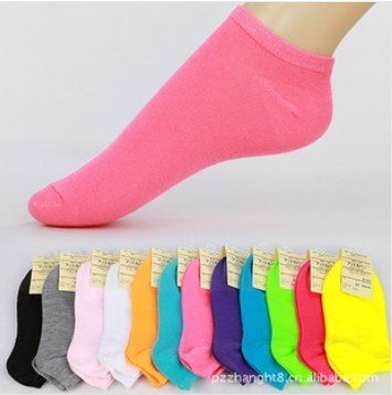 Free Shipping 2012 Womens Fashion Low Cut Ankle Crew Socks Multiple Colors Pink Stocking