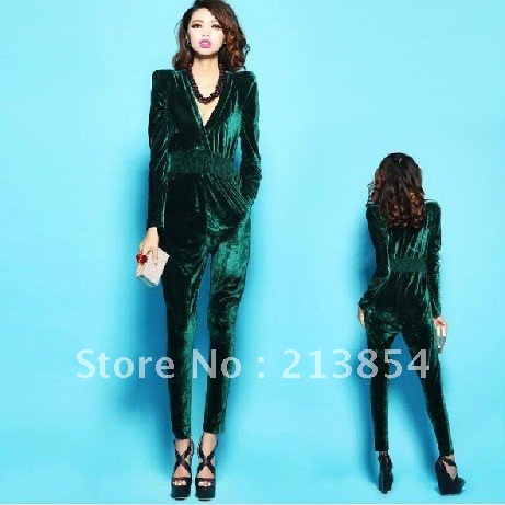 FREE SHIPPING! 2012 Womens fashion sexy trousers Jumpsuit long sleeve Jumpsuit