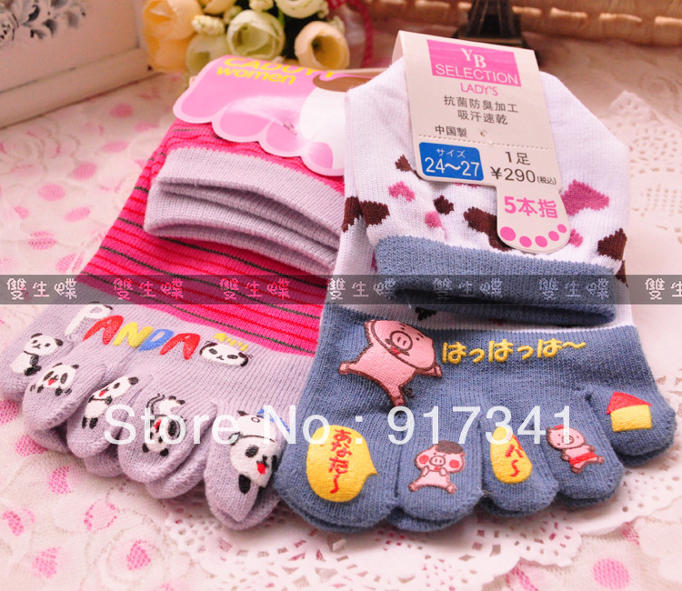 Free shipping 2013 new top Sock Slippers for women Ladies Finger socks many style beautiful 10pcs brand hot sale high quality