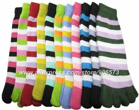 [ Free Shipping ] 20pairs/lot warmth ladies five toe socks , many beautiful styles five fingers socks socks