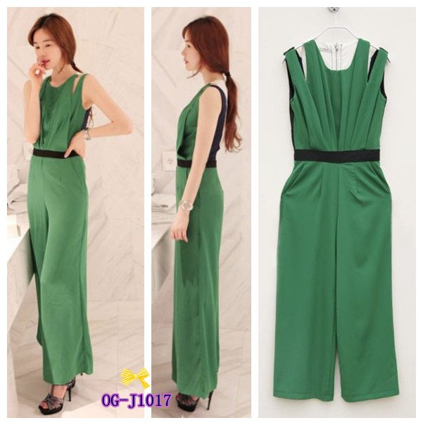 free shipping,  American and European Top grade brand style  2013 new Casual patchwork women Jumpsuits 1 color S, M, L  sizes