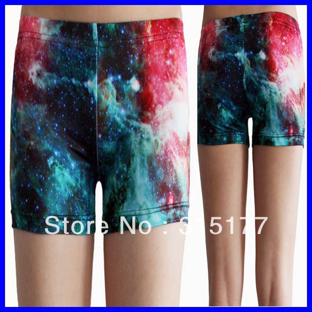 Free shipping Endless Galaxy Short Legging wholesale 10pieces/lot Mix order Tight high Shorts 2013 Women sexy pants 79154