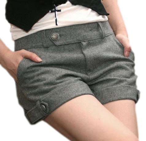 Free Shipping Fashion 2013 New Woolen Shorts For Women Leasure Boots Short Shorts Casual Wear Plus Size S/M/L DK-013