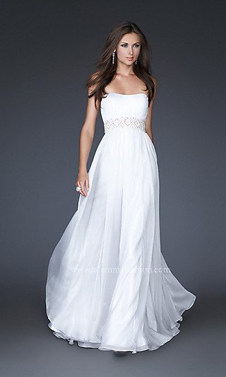 free flowing white dress