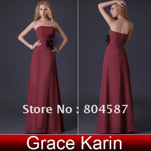 Free shipping!! GK Stock Strapless bridesmaid Gown ,cocktail and party,Formal Evening Dress 8 Size,CL3436