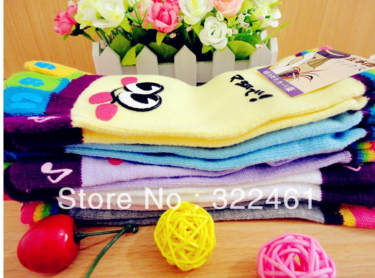 free shipping hot sale high quality 12pcs/lot 100% cotton toe socks  smiling or crying face toe sock  2design options
