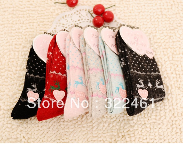 free shipping hot sale high quality low price 10pcs/lot wool sock mixed color sock 8design options