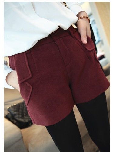 Free shipping Korean fashion lady's wool shorts, women's casual shorts/pants