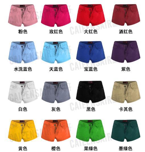 Free shipping new arrive hot selling fashion Women's Colorful Candy Pencil short Pant shorts women's Hot Pant Wholesale