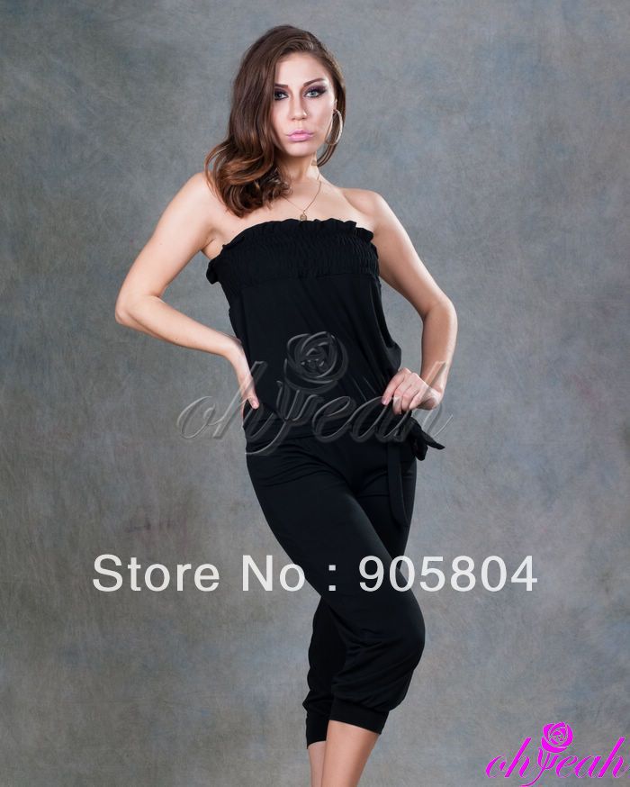 Free shipping -New style hot popular wholesale and retail ladies jumsuits solid casual wear sexy club wear R73271