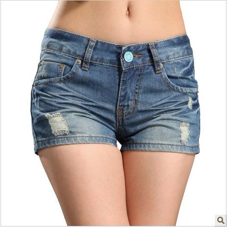 Free shipping new women thin shorts summer denim shorts, was thin loose shorts hot pants jeans-G226
