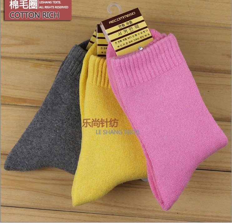 Free shipping/solid colour cotton women  socks /6clour/6pairs/A16