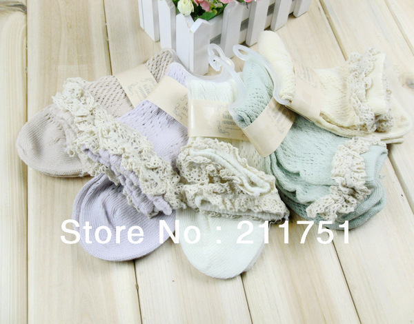 Free shipping tutanna New arrival fashion lovely colorful princess Lace cotton short socks