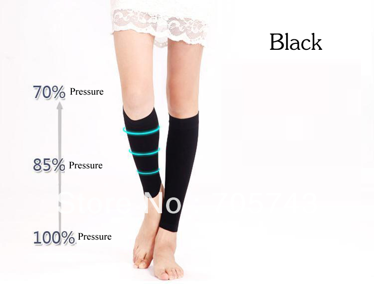Free shipping via CPAM Unisex compress socks legging stovepipe sock leg warmers 30-40mmHg pressure