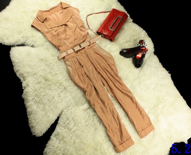 Free shipping wholesale retail top quality hotsale spring summer women gauze   fashion vest  rompers