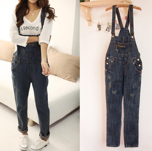 Free shipping Women`s Overalls Jeans, Suspender trousers  Pants Jumpsuit ,
