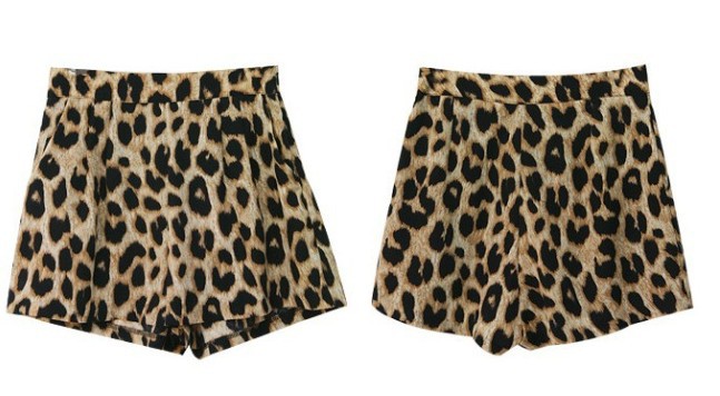 Free Shopping fashion leopard leisure shorts.  TB 2911
