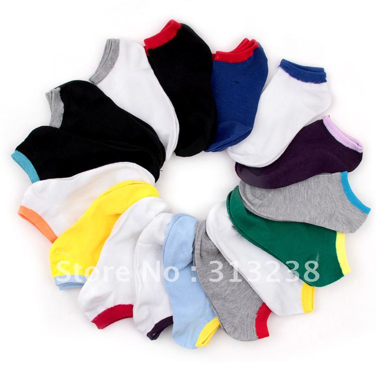 FreeShipping 100% cotton socks of summer male and women's lovers design / thin slippers sports of invisible socks