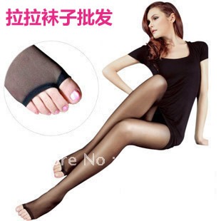 Hot 5pcs/lot Womens Silk Stocking Sexy Tights pantyhose Lady dew toe tights Socks With Toes For Open Toe Shoes  Free Shipping
