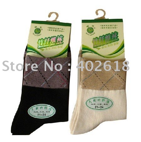 Hot sale 12pcs/lot, Ladies socks, Bamboo socks, Black & beige color, High quality Wholesale & Free shipping
