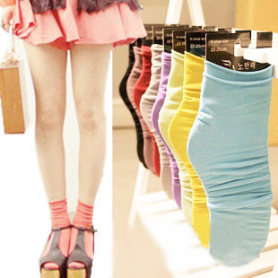 hot sale HIGH QUALITY  multicolour vintage short socks knee-high socks