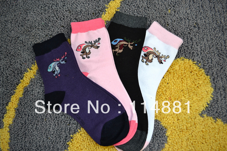 Hot Selling Women Socks 12pairs/lot Free Shipping Wholesale Cotton dress Socks fit for Spring Autumn &Winter